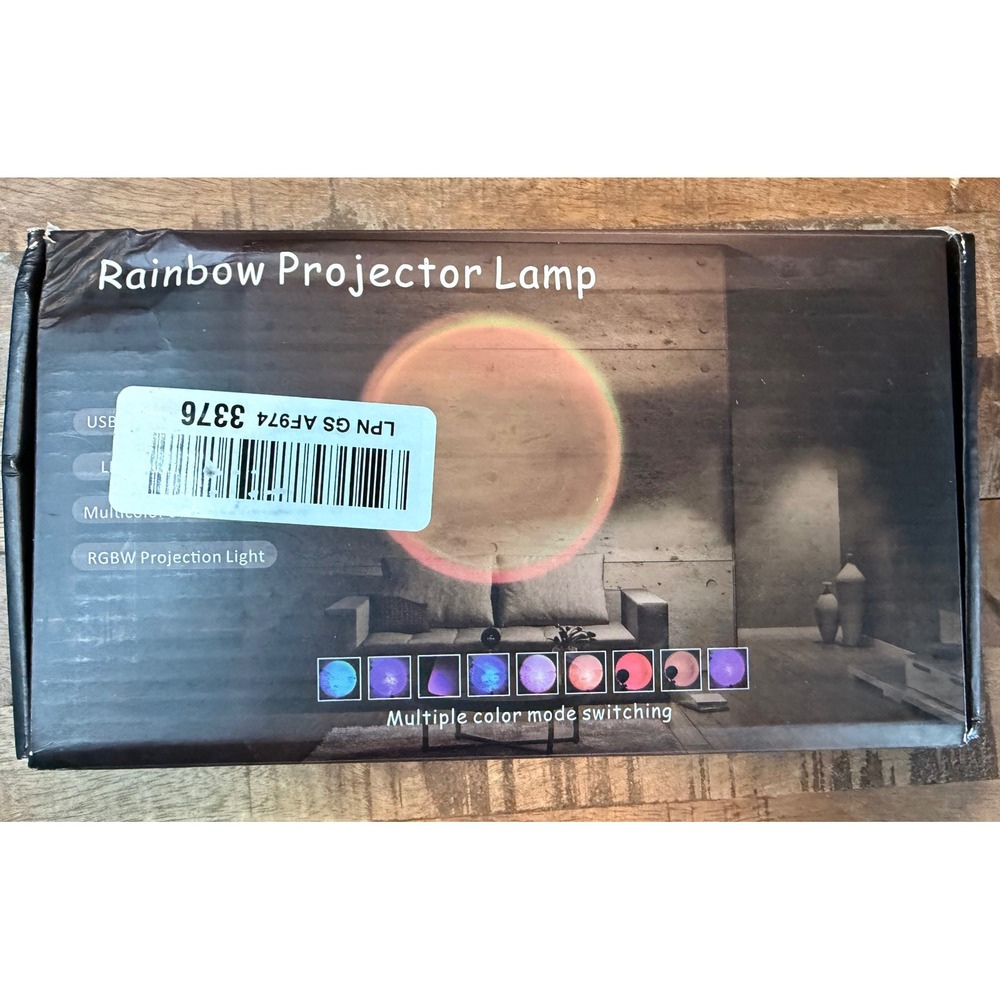 LED Sunset Projector Lamp RGBW Rainbow Mood Light with Tripod & App Control
